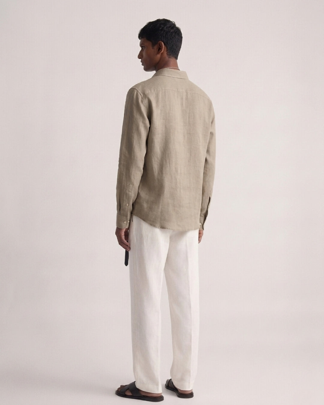 Sand Beige Linen Shirt