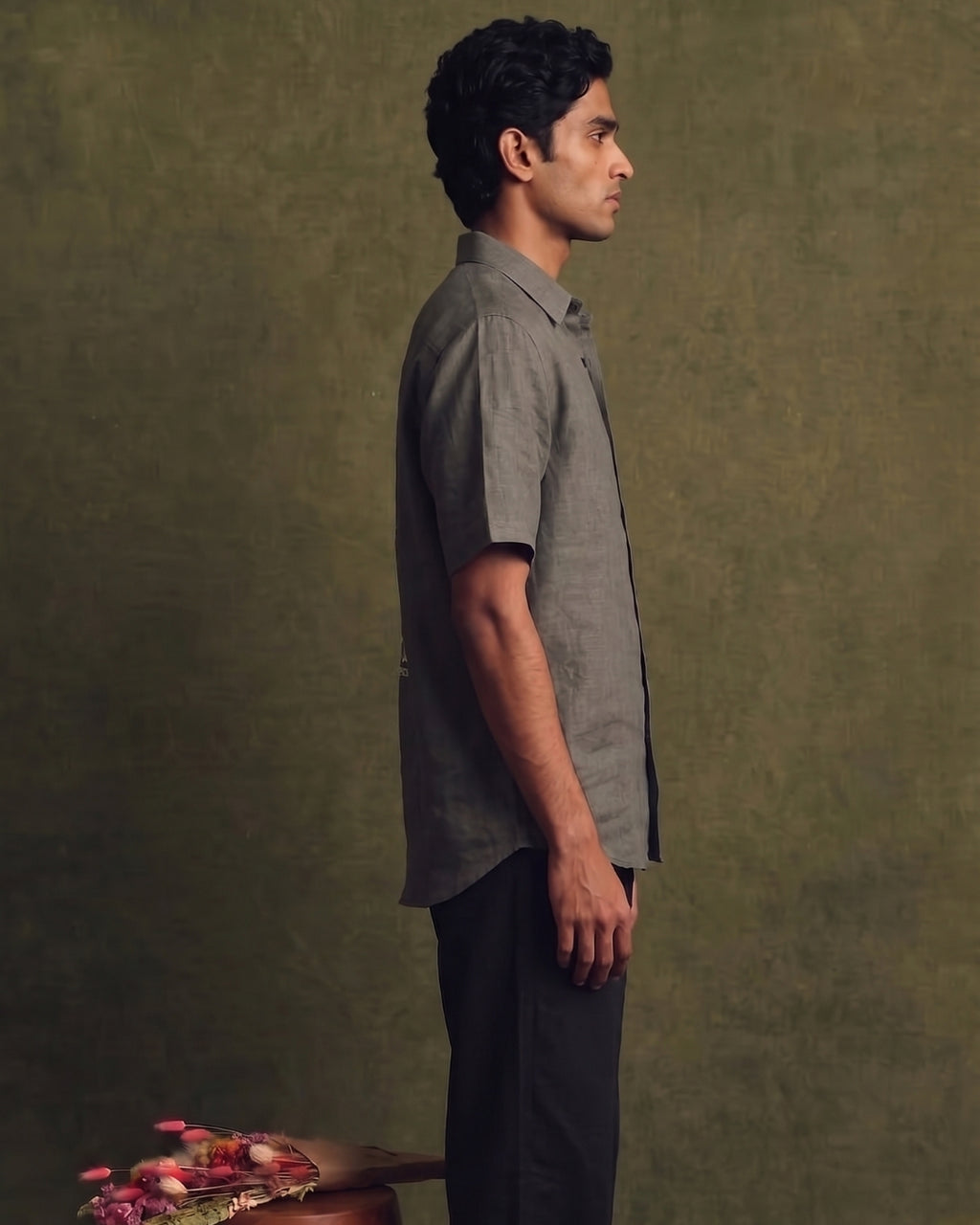 The Gul Embroidered Linen Shirt