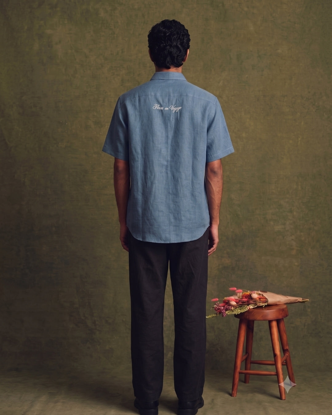 The Safarnama Embroidered Linen Shirt