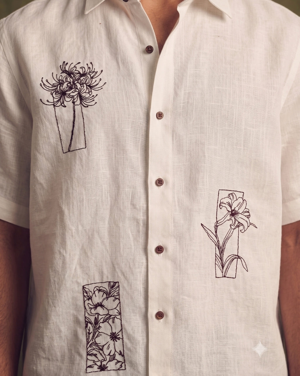 The Phool Embroidered Linen Shirt