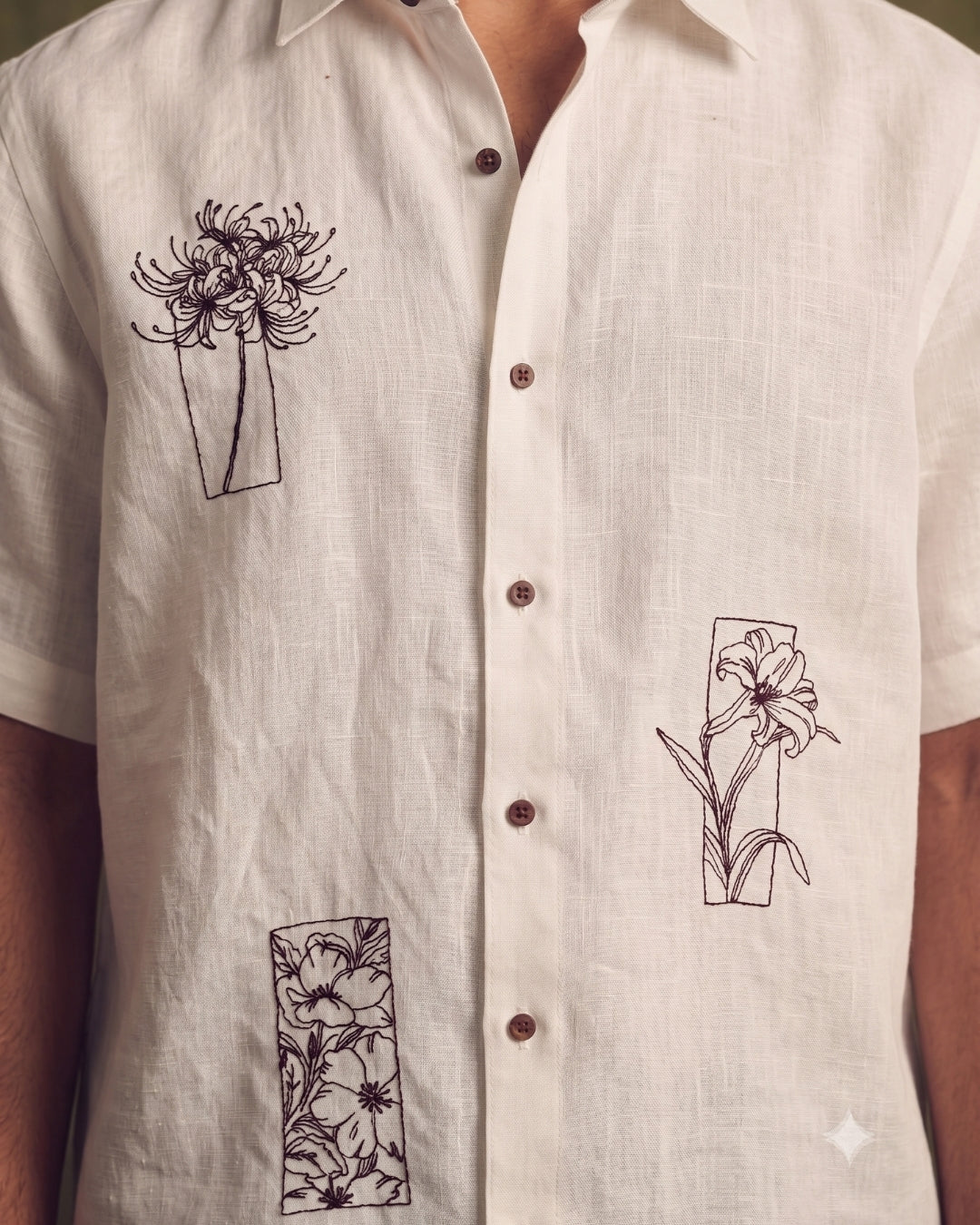 The Phool Embroidered Linen Shirt