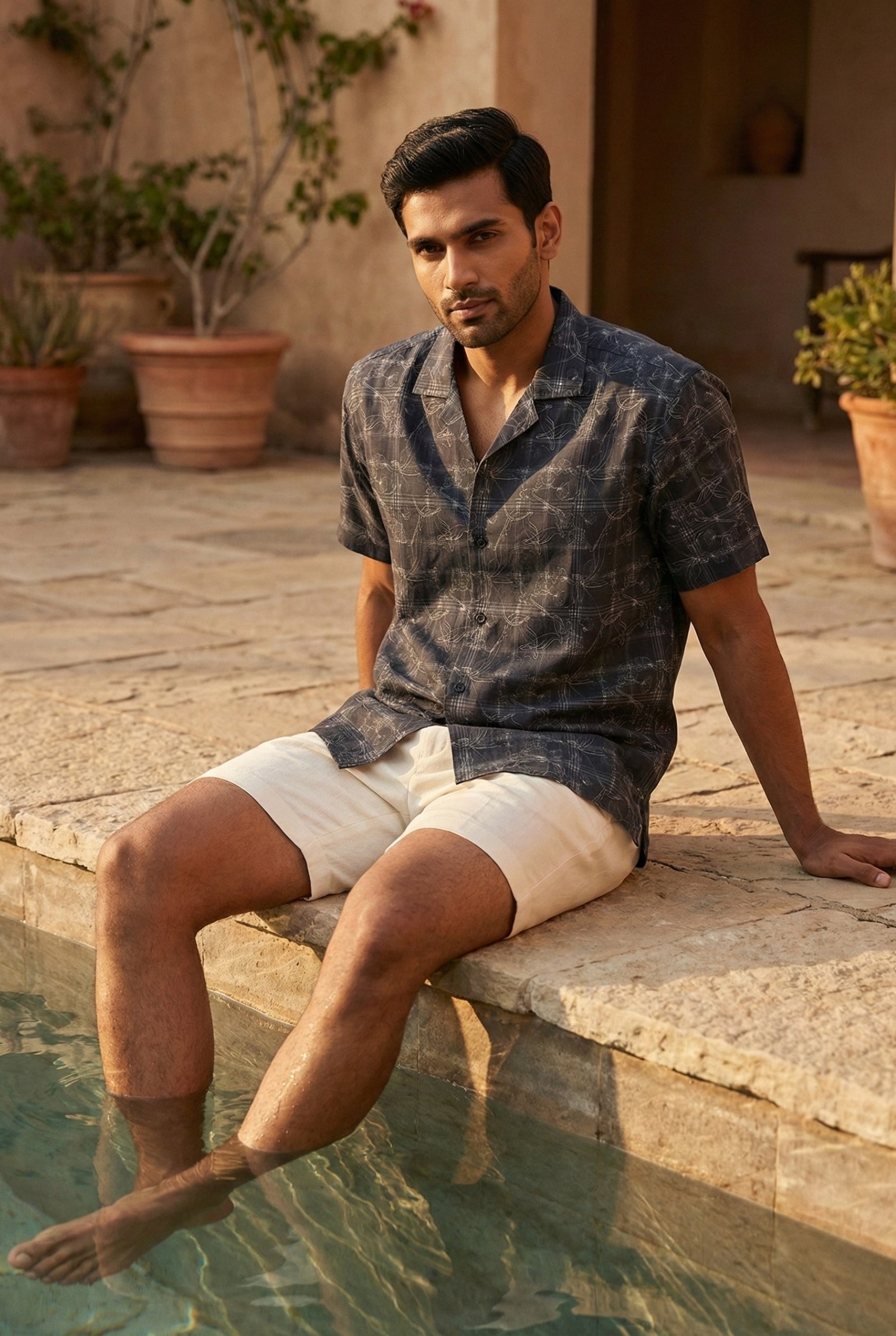 Neelvara Linen Shirt