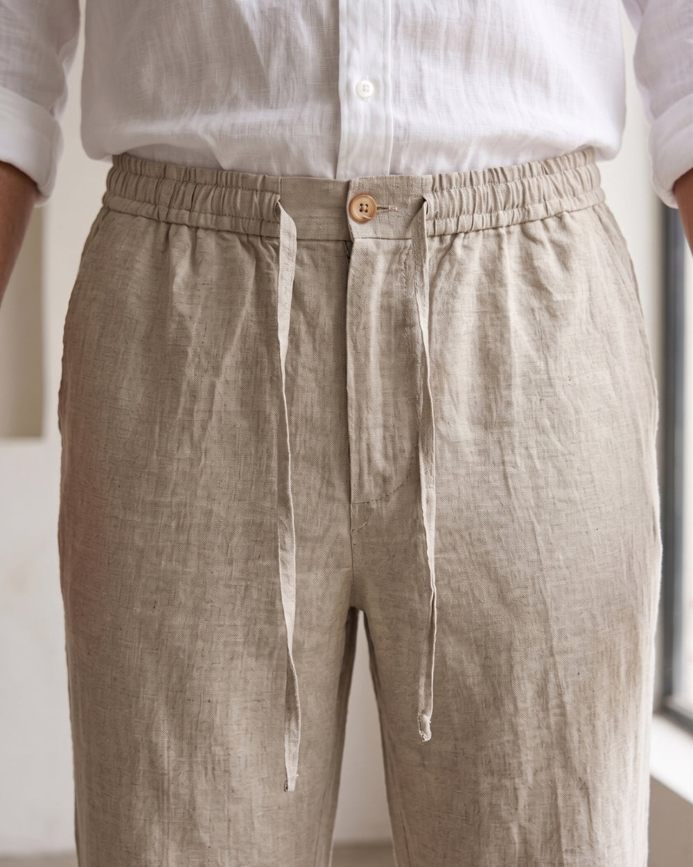 Natural Casual Linen Pants