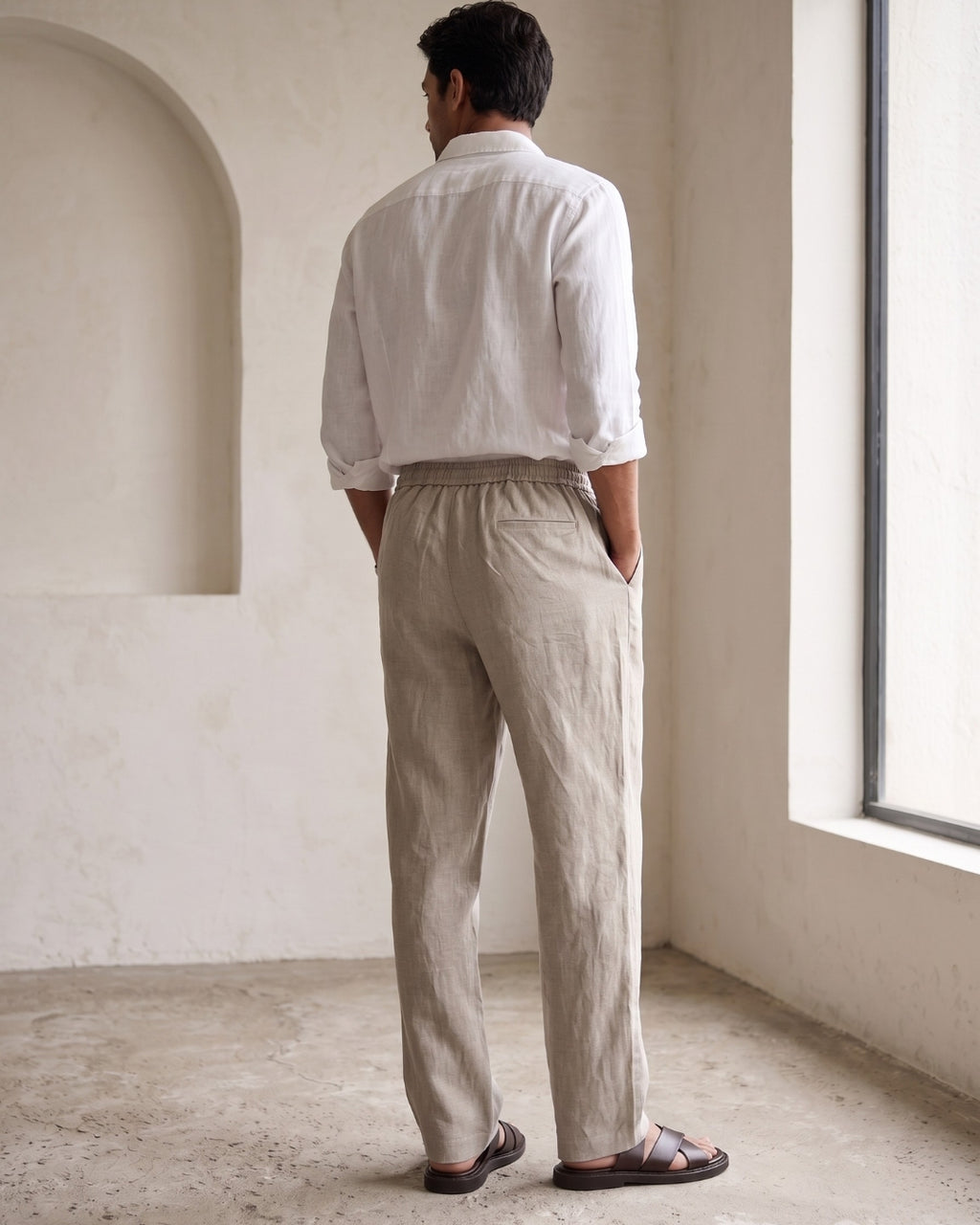 Natural Casual Linen Pants