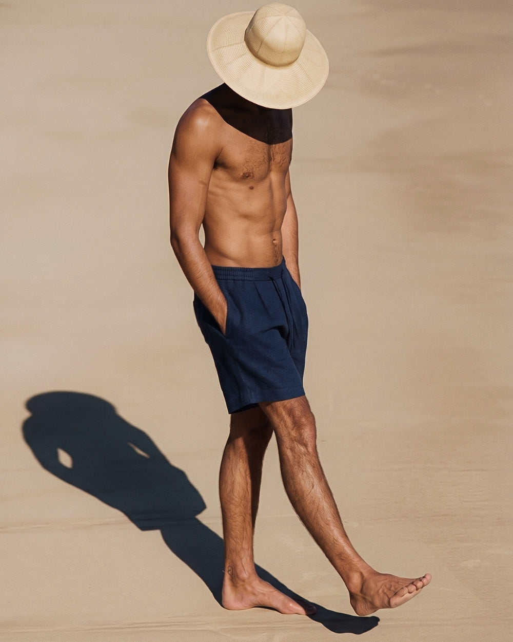 Ink Blue Casual Shorts
