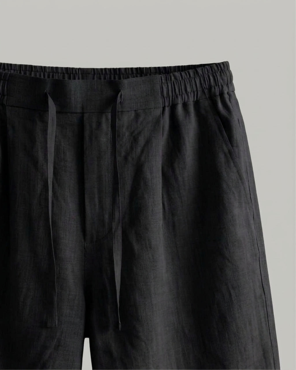 Coal Black Casual Shorts