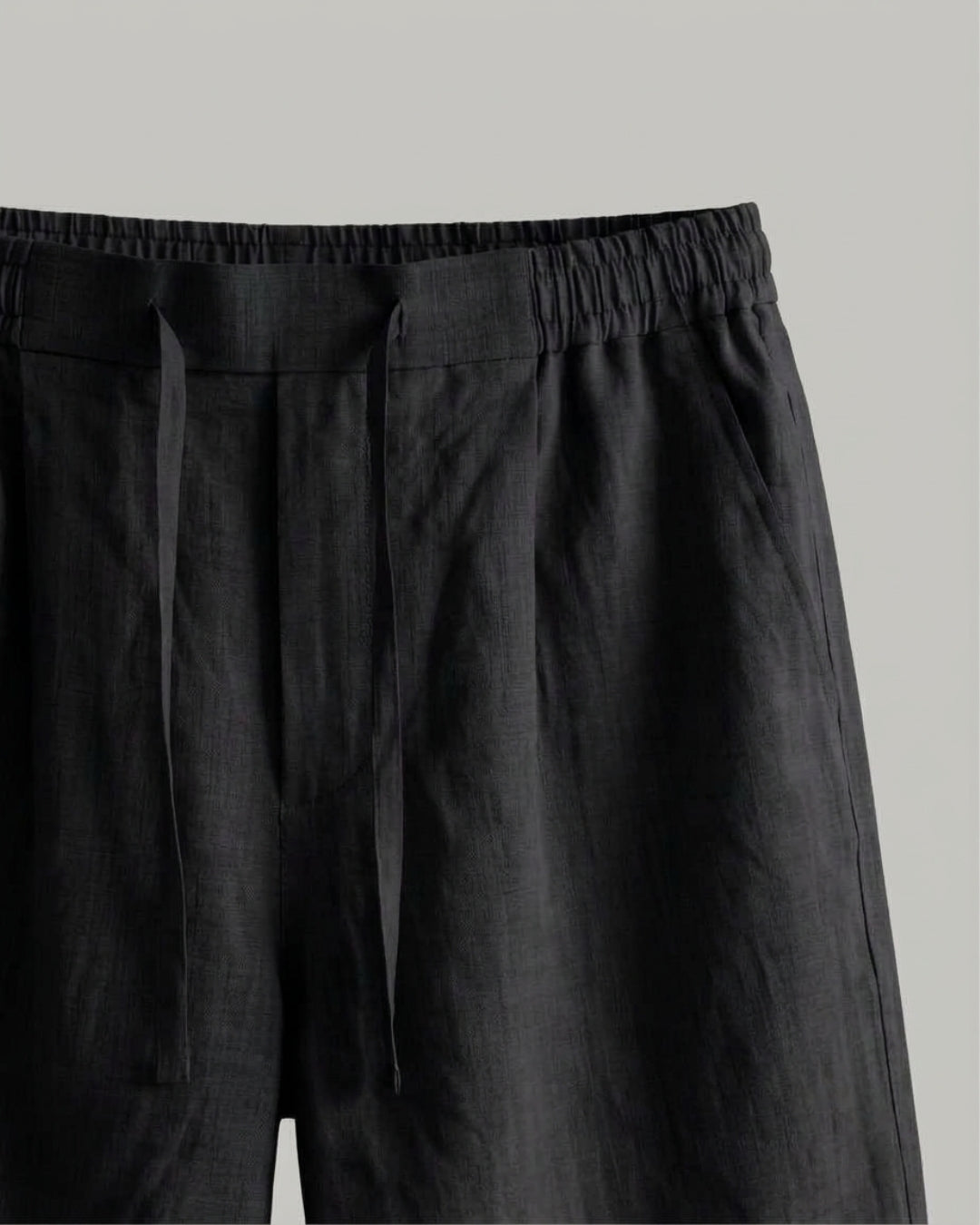 Coal Black Casual Shorts