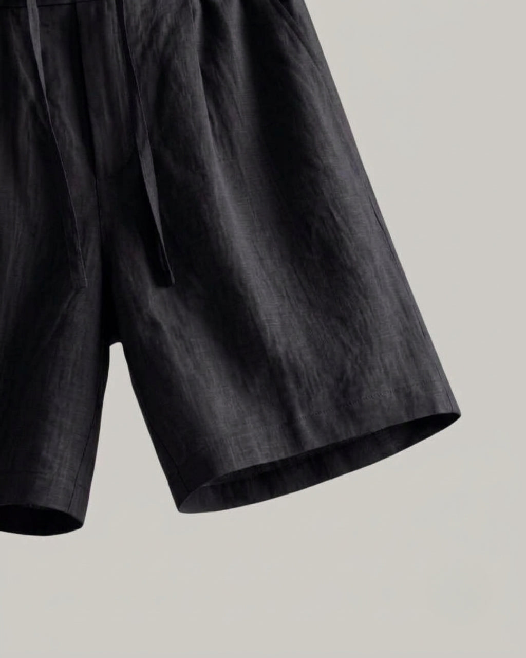 Coal Black Casual Shorts