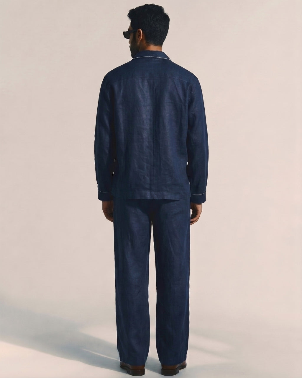 Deep Blue PopOver Linen Shirt