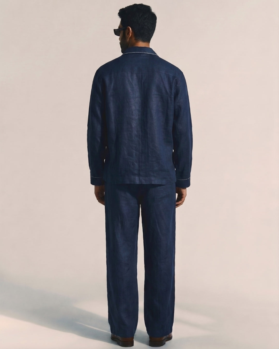 Deep Blue PopOver Linen Shirt