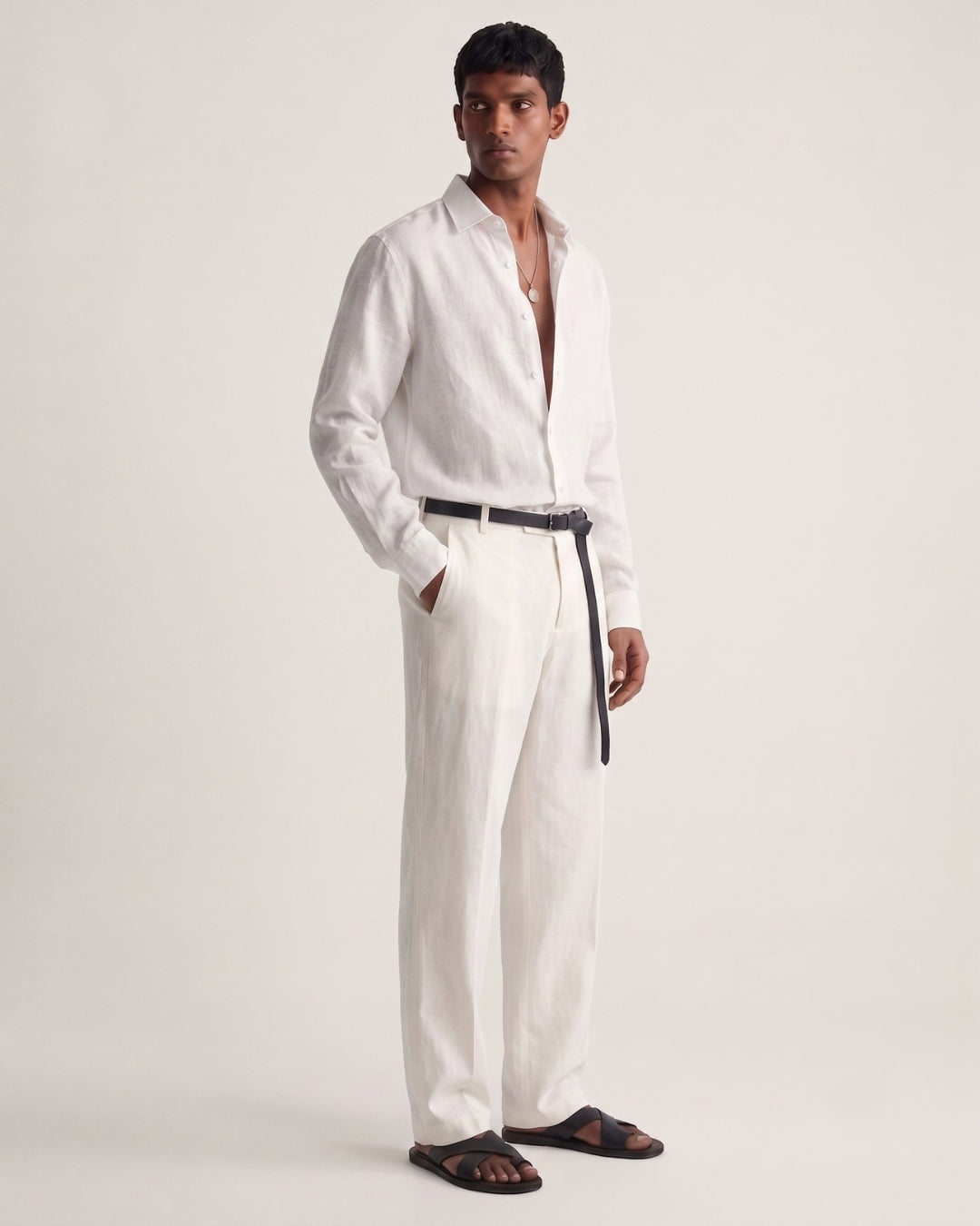 Salt White Linen Shirt