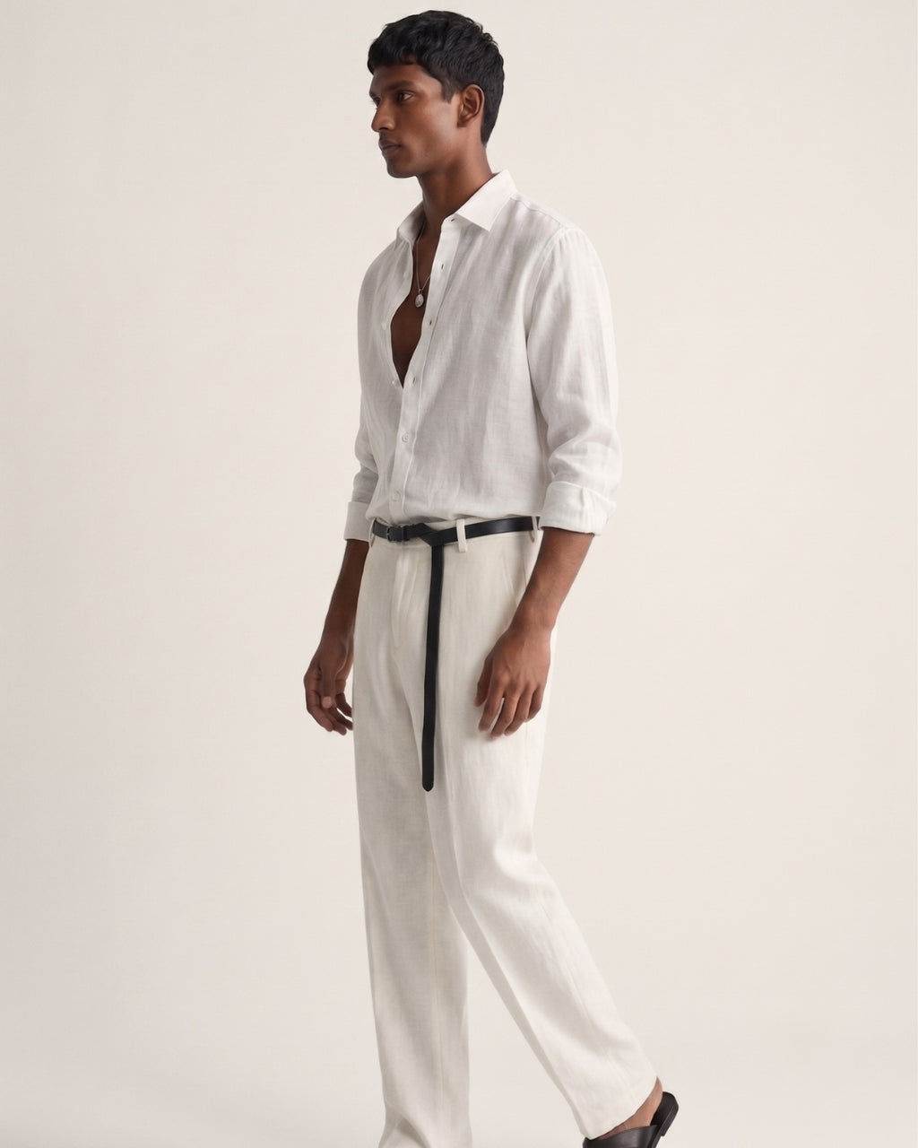 Salt White Linen Shirt