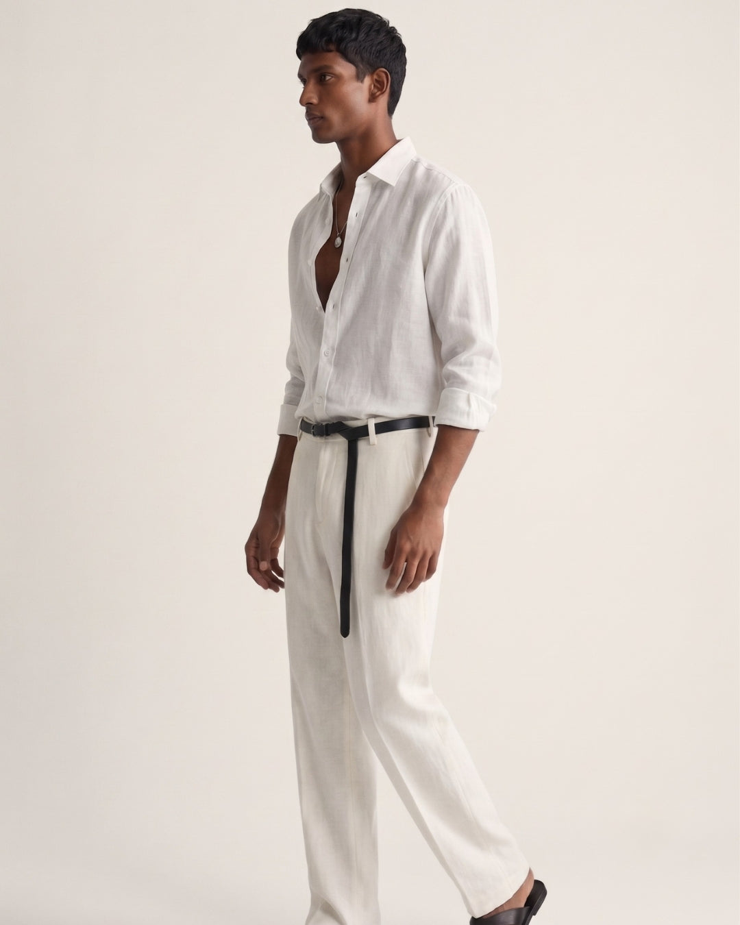 Salt White Linen Shirt