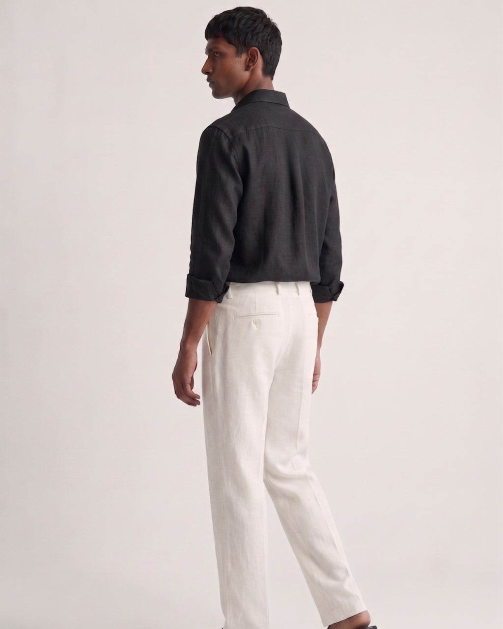 Midnight Black Linen Shirt