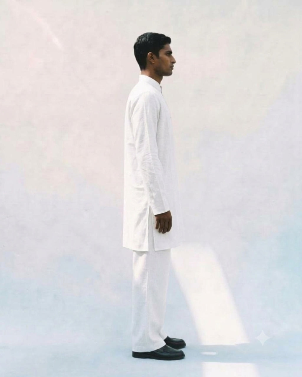 Soft White Linen Kurta