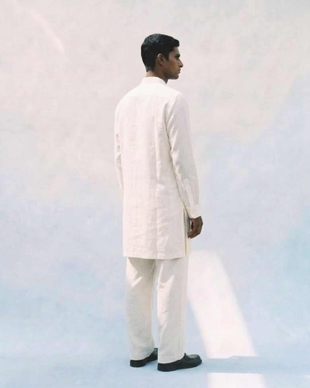 Soft White Linen Kurta