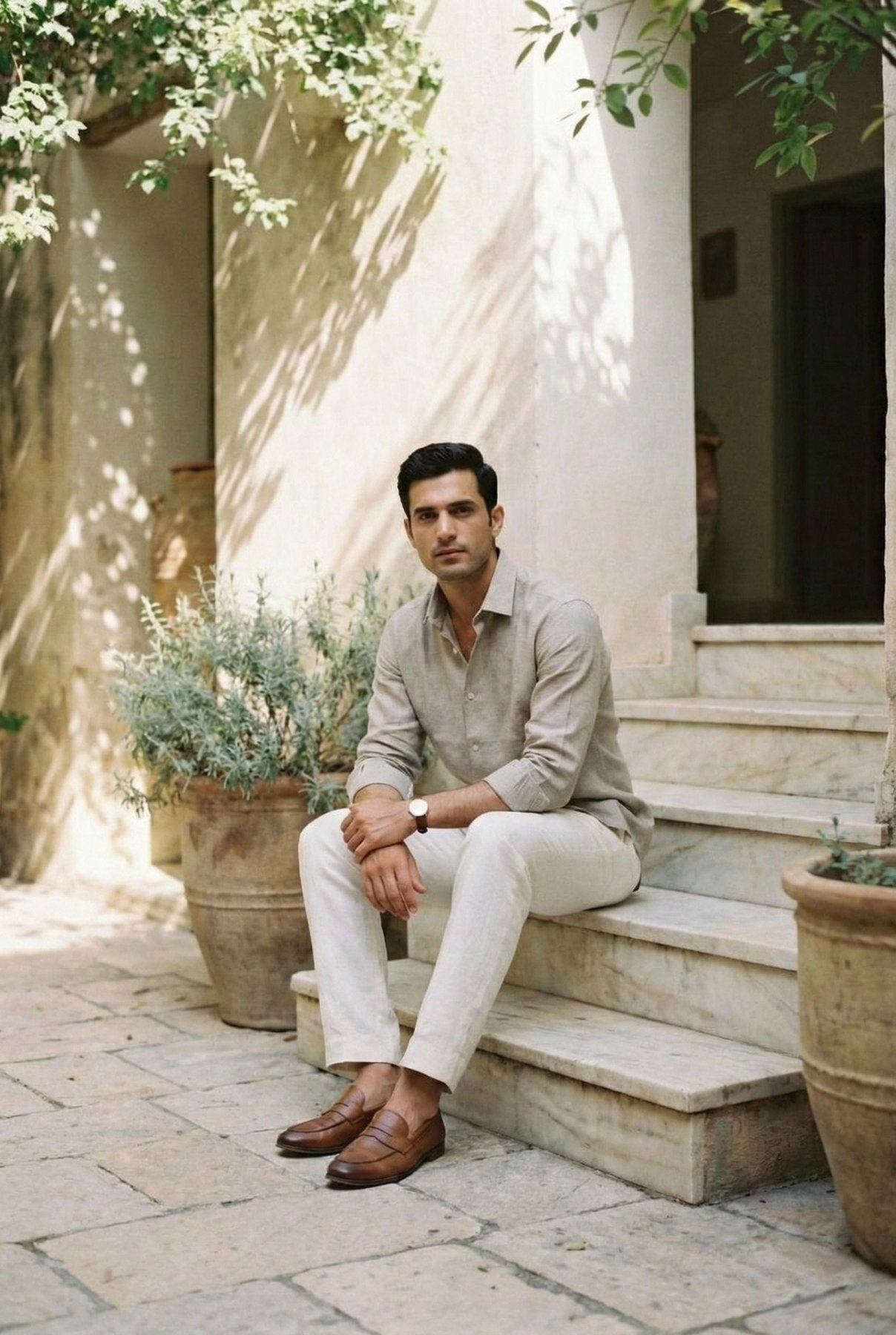 Mitti Linen Shirt pure breathable linen fabric – Tyra