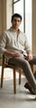 Mitti Linen Shirt fabric detail