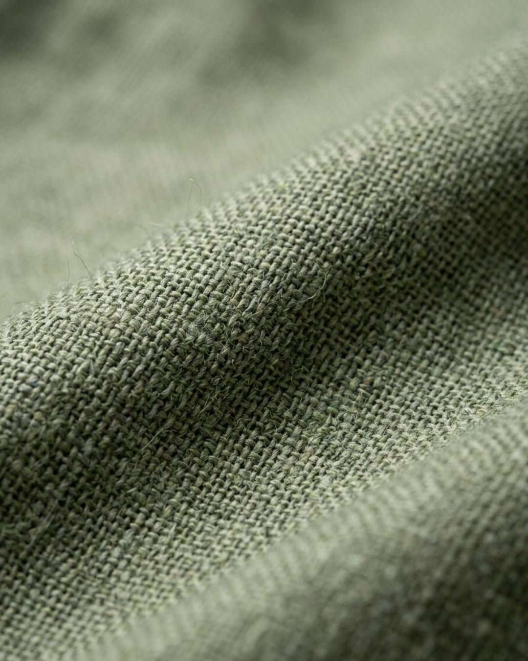 Olive Code Linen Shirt pure breathable linen fabric – Tyra