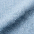 PopOver Charming Blue Linen Shirt fabric detail