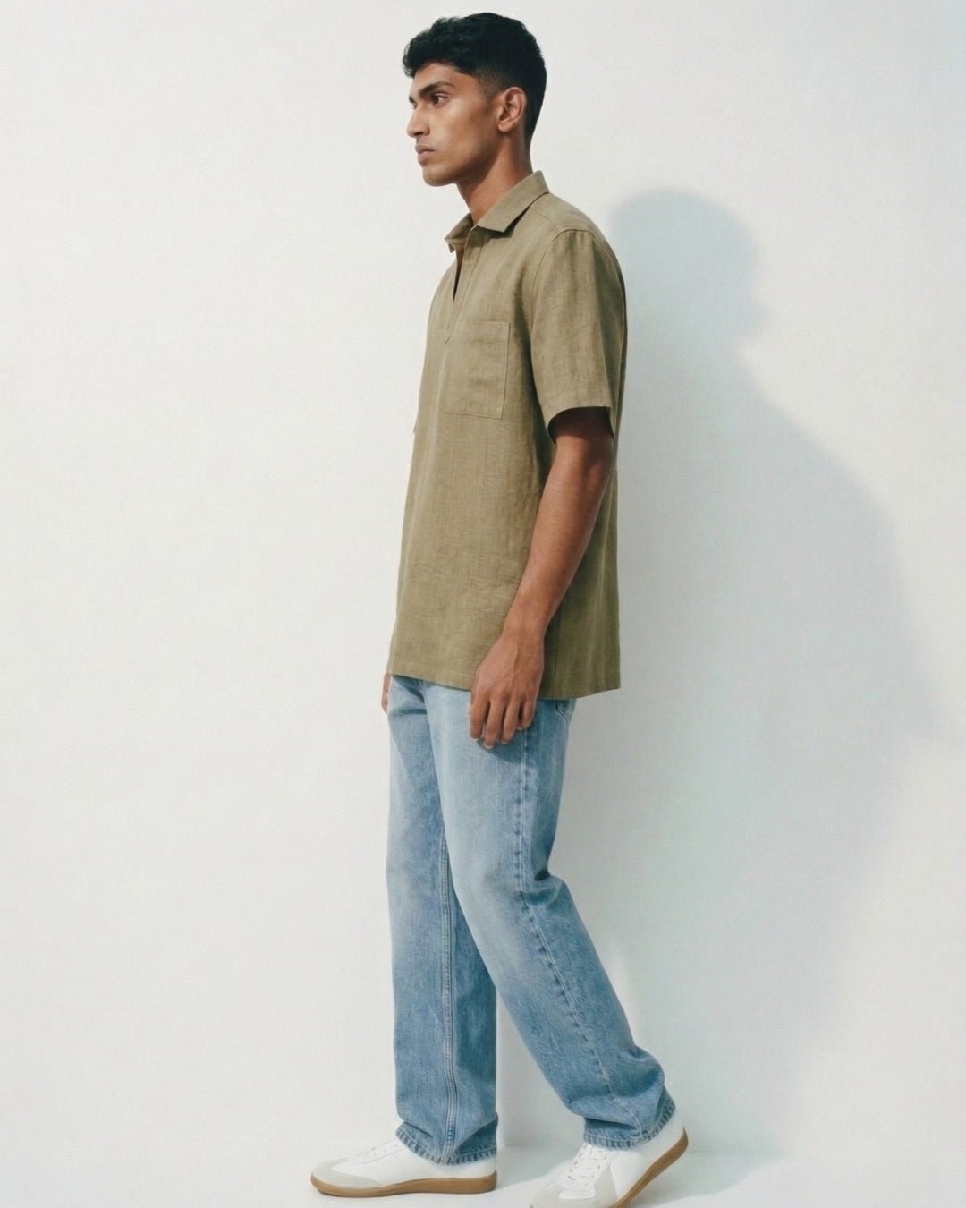 PopOver Sunset Haze Linen Shirt pure breathable linen fabric – Tyra