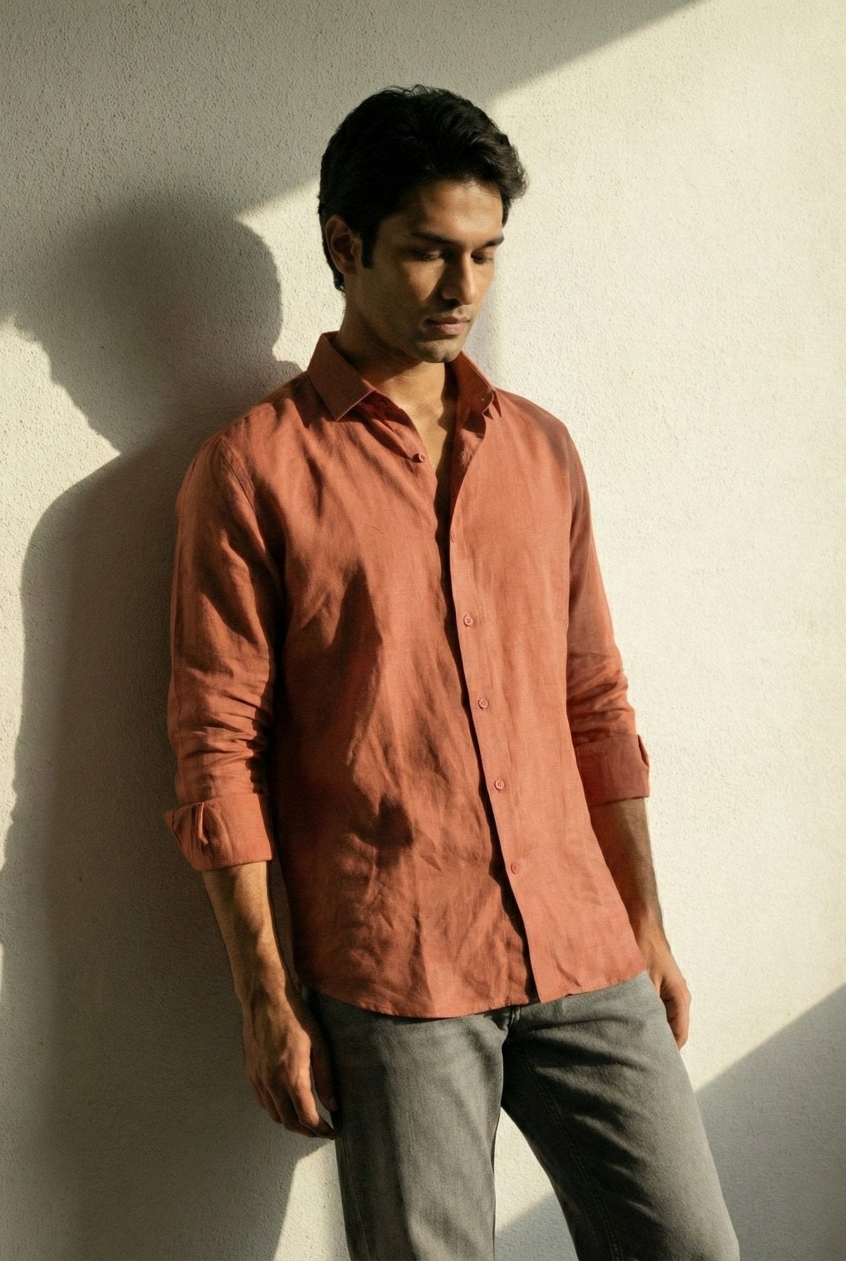 Sienna Linen Shirt pure breathable linen fabric – Tyra